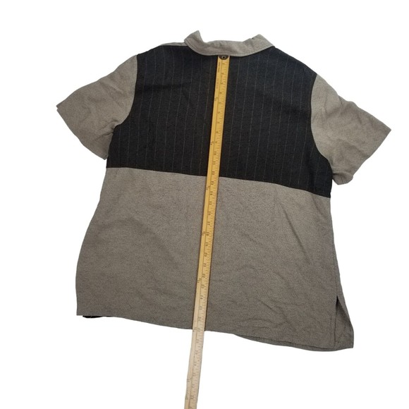 Vintage 80s Alfred Dunner Button Up Short Sleeve Shirt Top Women 22W Colorblock - Picture 10 of 15